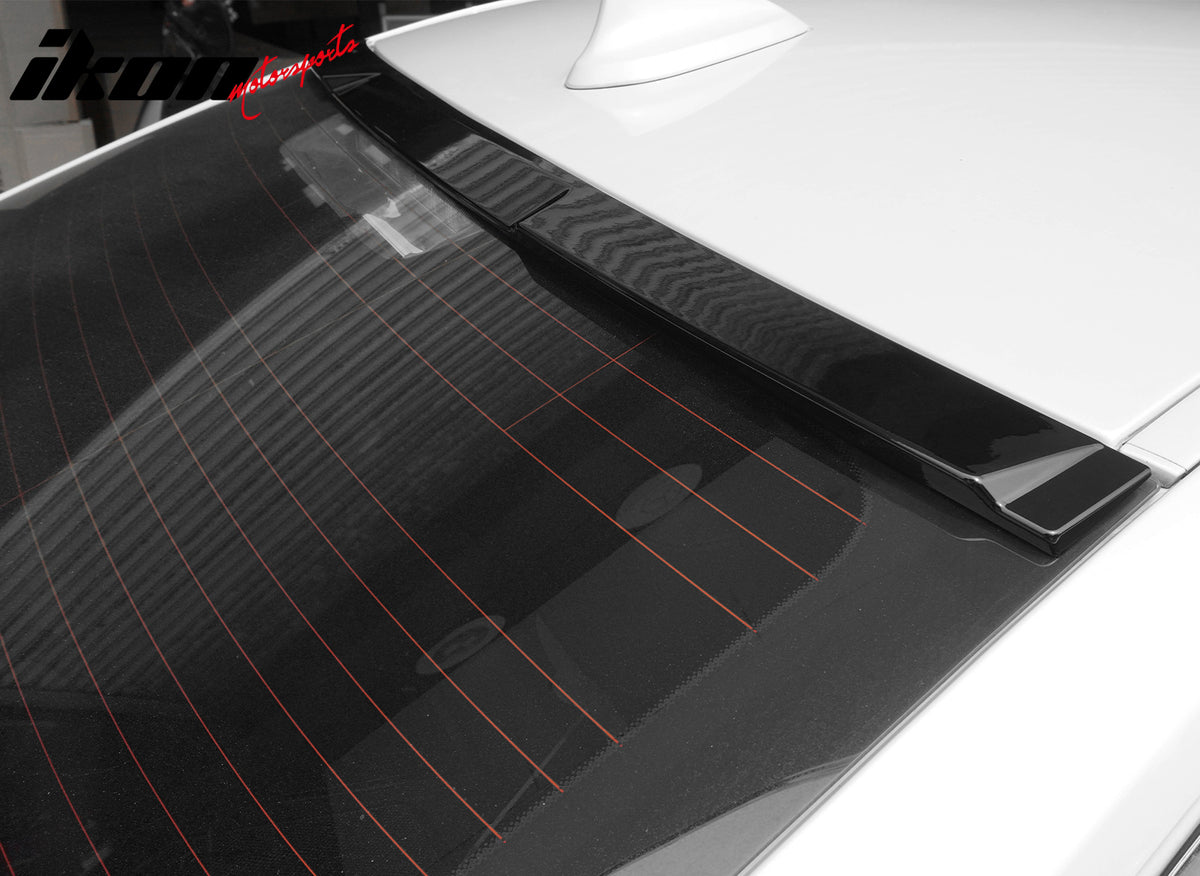 Fits 12-18 BMW 3-Series F30 M3 M4 Style Gloss Black Rear Roof Spoiler Wing ABS