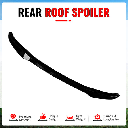 Fits 18-24 BMW X3 G01 IKON Style Gloss Black Rear Window Roof Spoiler Wing ABS