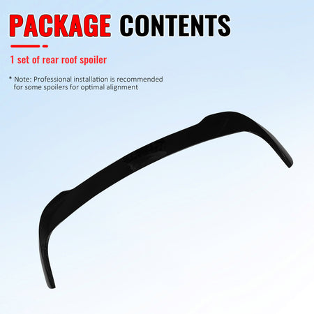 Fits 19-26 BMW X5 G05 MP Style Gloss Black Rear Window Roof Spoiler Wing ABS