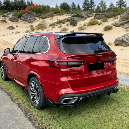 Fits 19-26 BMW X5 G05 MP Style Gloss Black Rear Window Roof Spoiler Wing ABS
