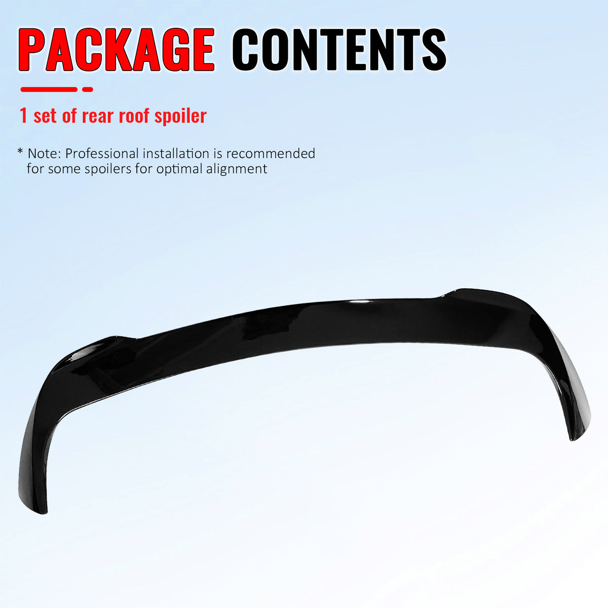 Fits 2019-2026 BMW X7 G07 IKON Style Gloss Black Rear Roof Spoiler Wing Lip ABS
