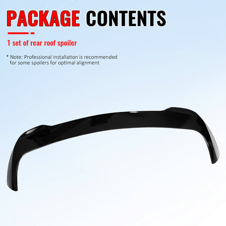 Fits 2019-2026 BMW X7 G07 IKON Style Gloss Black Rear Roof Spoiler Wing Lip ABS