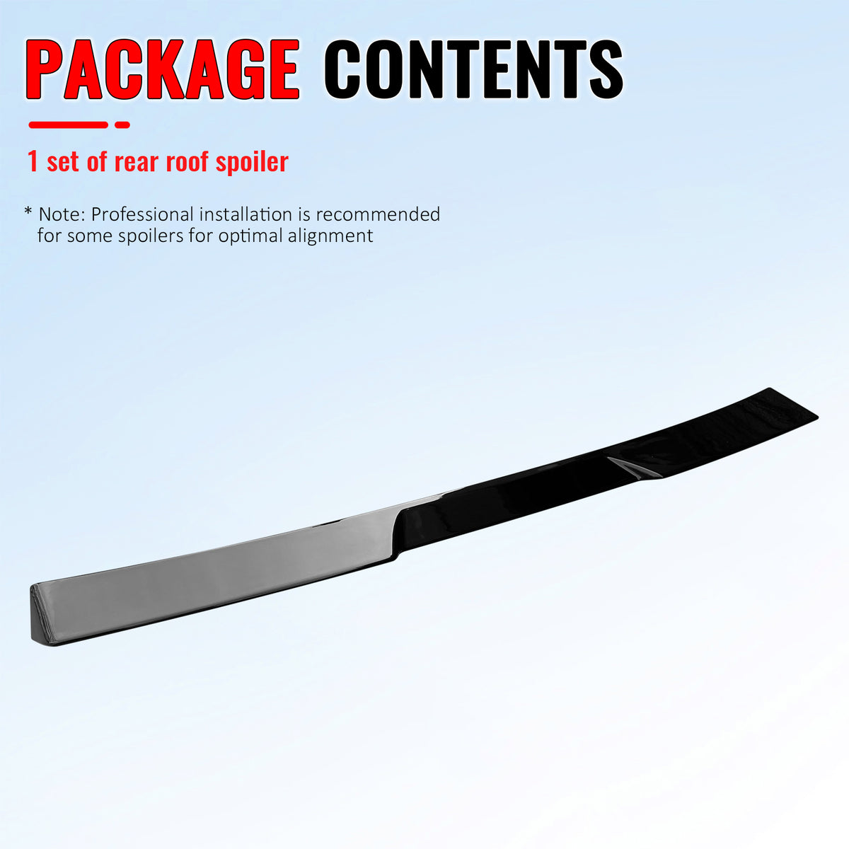 Fits 16-22 BMW G11 G12 7-Series IKON Gloss Black Rear Window Roof Spoiler ABS