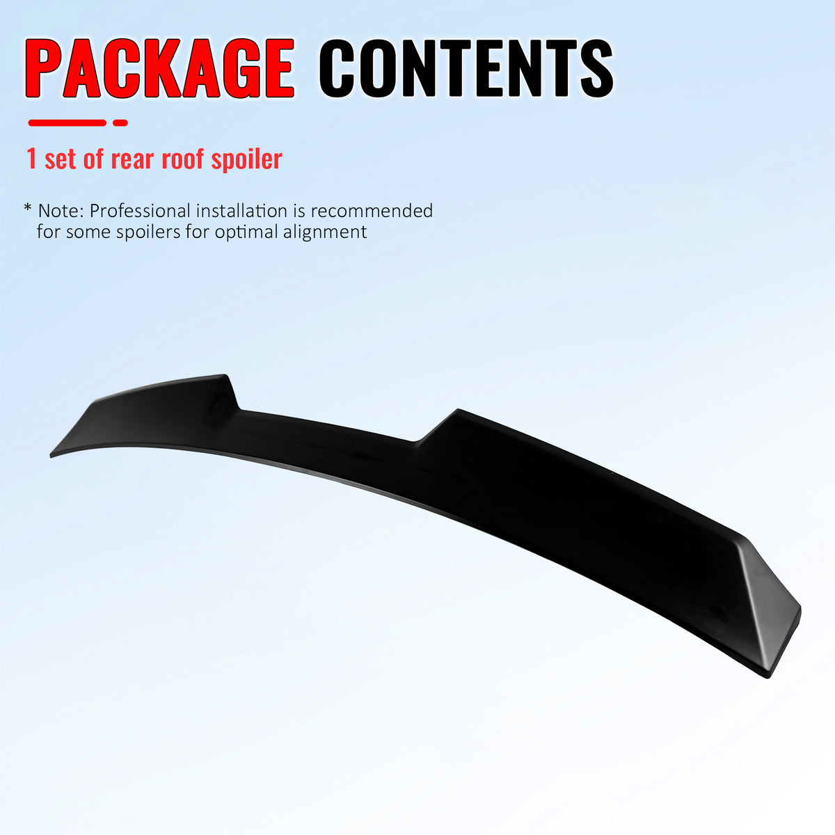 IKON MOTORSPORTS, Rear Window Roof Spoiler Compatible with 2022-2026 BMW G26 4-Series Gran Coupe & i4, V Style ABS Plastic Top Roofline Windshield Visor Spoiler Wing
