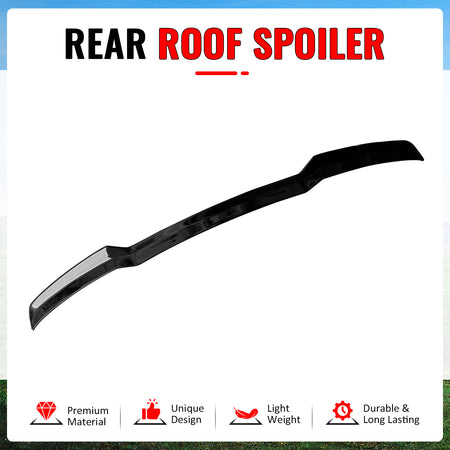 Fits 25-26 BMW X3 G45 IKON Style Gloss Black Rear Window Roof Spoiler Wing ABS