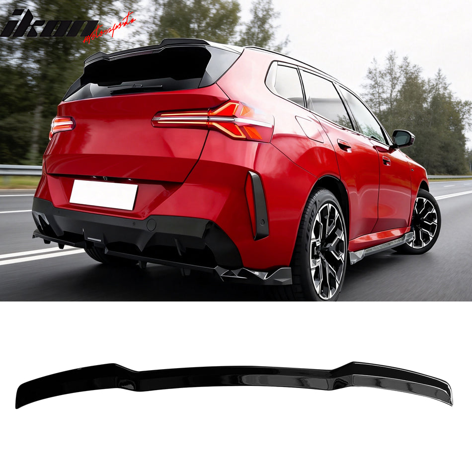 2025-2026 BMW X3 G45 IKON Style Gloss Black Rear Roof Spoiler ABS