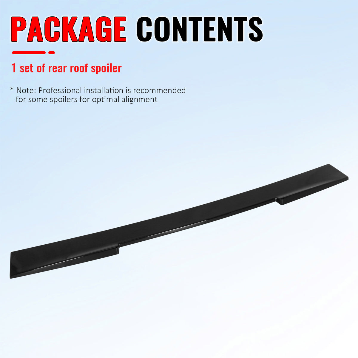 Fits 24-27 BMW G60 5 Series i5 M5 IKON Style Gloss Black Roof Spoiler Wing ABS