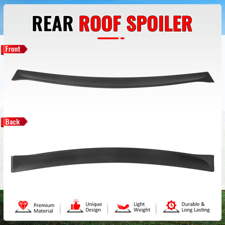 Fits 11-23 Chrysler 300 Rear Window Roof Spoiler Matte Black ABS Top Visor Wing