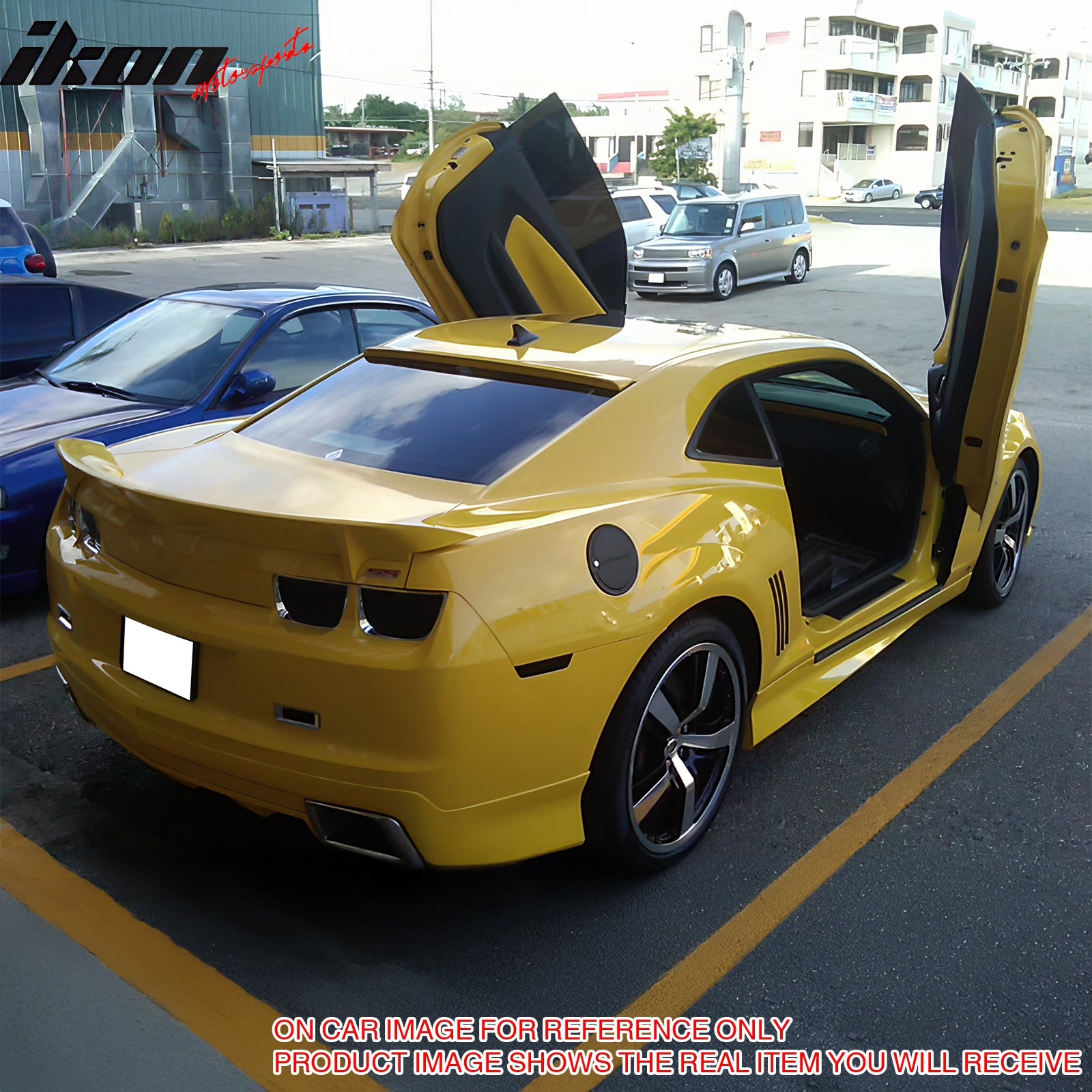 For 10-15 Chevy Camaro Coupe Roof Spoiler Gloss Black Rear Wing ABS Window Visor