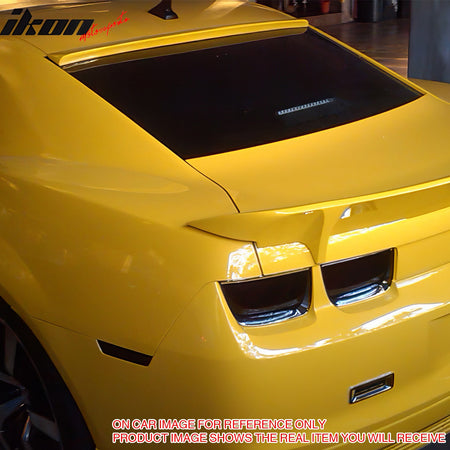 For 10-15 Chevy Camaro Coupe Roof Spoiler Gloss Black Rear Window Wing ABS Visor
