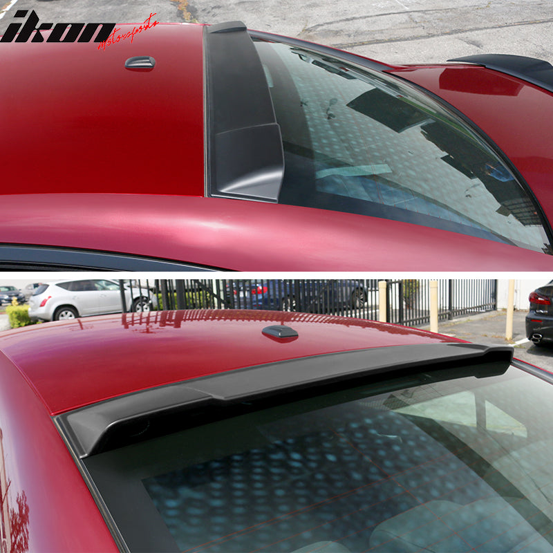 Rear Roof Spoiler Compatible With 2011-2023 Dodge Charger Ikon Style Unpainted PP by IKON MOTORSPORTS