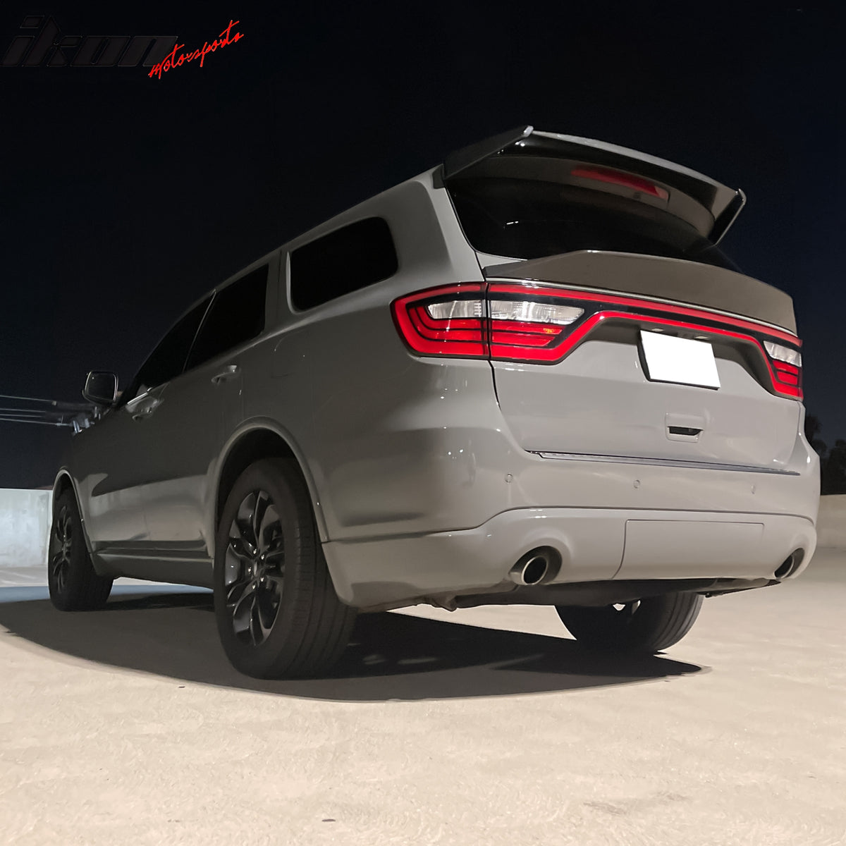 Durango Rear Spoiler IKON MOTORSPORTS, Rear Window Roof Spoiler Compatible with 2011-2024 ...