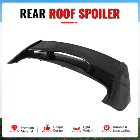 For 12-18 Ford Focus Hatchback RS Style Gloss Black Rear Window Roof Spoiler ABS