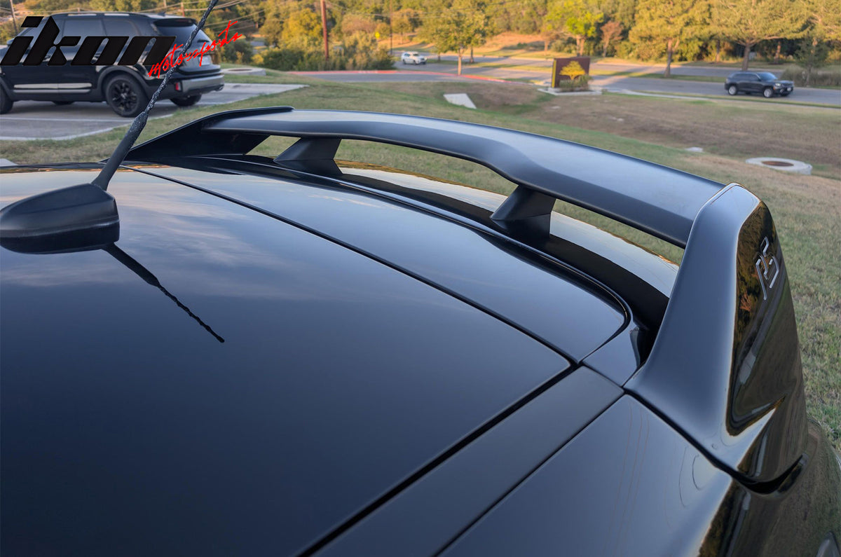 For 12-18 Ford Focus Hatchback RS Style Gloss Black Rear Window Roof Spoiler ABS