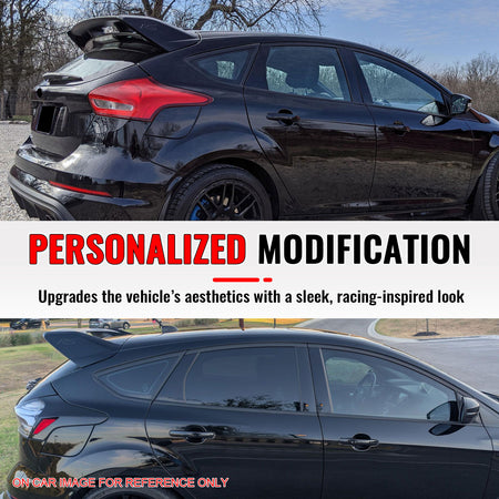 Fits 12-18 Ford Focus MK3 Hatchback RS Style Roof Spoiler Painted #L6 Kona Blue