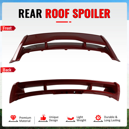 Fits 12-18 Ford Focus MK3 Hatchback RS Style Roof Spoiler Painted #RR Ruby Red