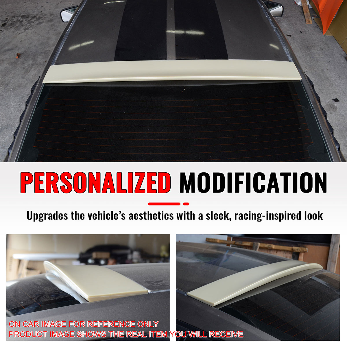 Fits 05-14 Ford Mustang Coupe DS Style Roof Spoiler ABS Painted #M6373A Ebony