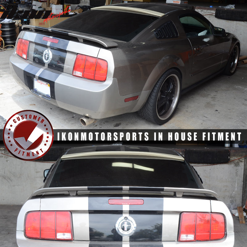 Fits 05-14 Ford Mustang Coupe Rear Window Roof Spoiler Wing Lip - ABS