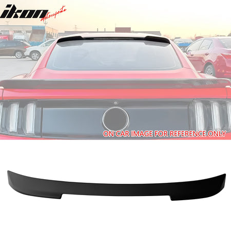 Fits 15-23 Ford Mustang Coupe IKON2 Style Rear Roof Spoiler Wing ABS