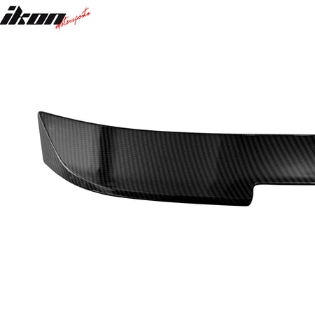 Fits 15-23 Ford Mustang Coupe MK6 R Style Roof Spoiler Carbon Fiber Print ABS