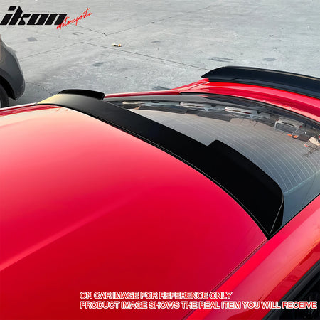 Fits 15-23 Ford Mustang Coupe IKON2 Style Roof Spoiler Carbon Fiber Print ABS