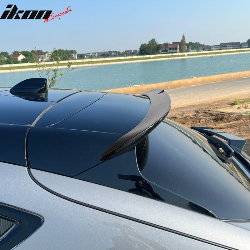 Fits 21-25 Ford Mustang Mach-E Rear Roof Window Spoiler Wing Kit ABS