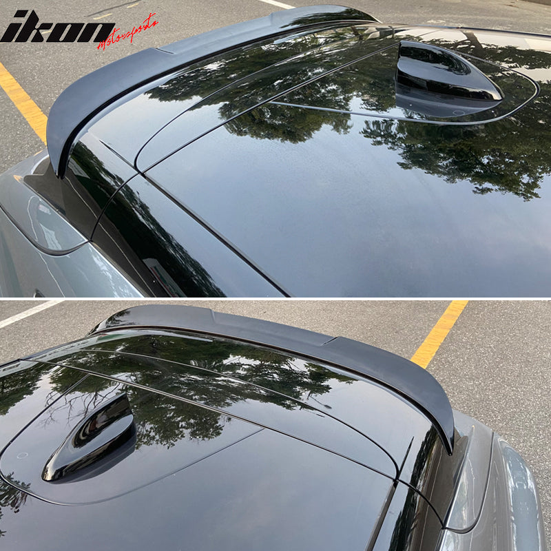 Fits 21-25 Ford Mustang Mach-E Rear Roof Window Spoiler Wing Kit ABS
