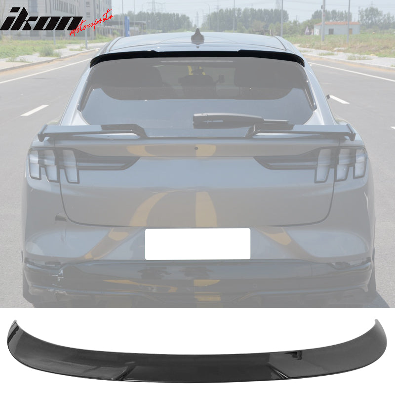 Fits 21-23 Ford Mustang Mach-E Rear Roof Window Spoiler Wing Kit ABS