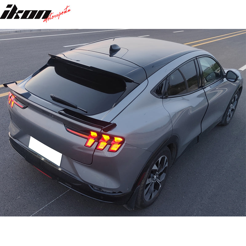 IKON MOTORSPORTS, Roof Spoiler Compatible With 2021-2023 Ford Mustang ...