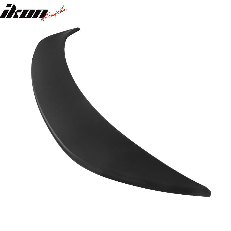 IKON MOTORSPORTS, Roof Spoiler Compatible With 2021-2023 Ford Mustang Mach-E, IKON Style Rear Roof Window Visor Spoiler Wing Added on Bodykit Replacement ABS Plastic Matte Black, 2022