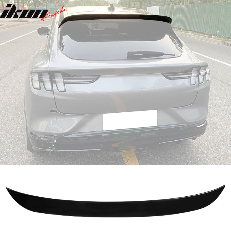 2021-2023 Ford Mustang Mach-E IKON Gloss Black Rear Roof Spoiler ABS