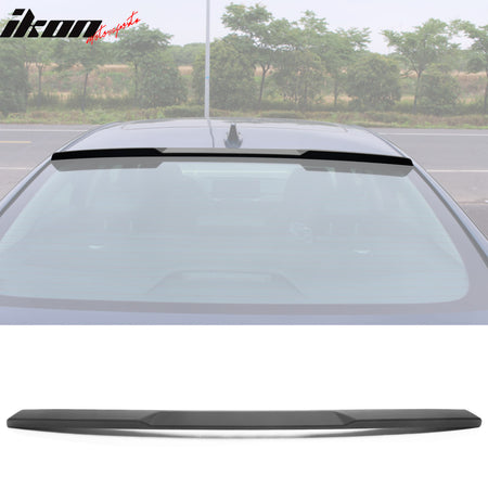 Fits 23-24 Honda Accord 11th Rear Roof Spoiler Black Top Window Visor ABS