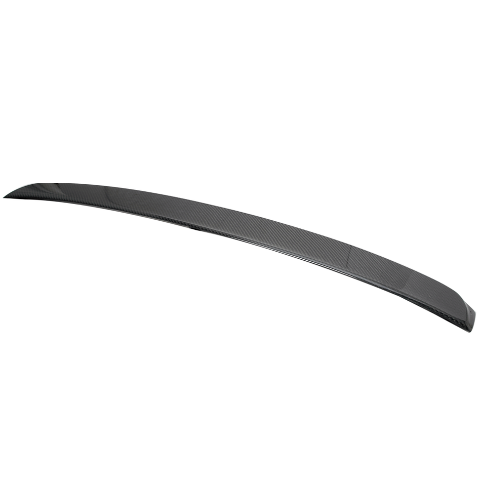 Roof Spoiler Compatible With 2006-2008 Honda Civic, Unpainted Carbon Fiber - CF Rear Trunk Top Wing Air Flow by IKON MOTORSPORTS, 2007