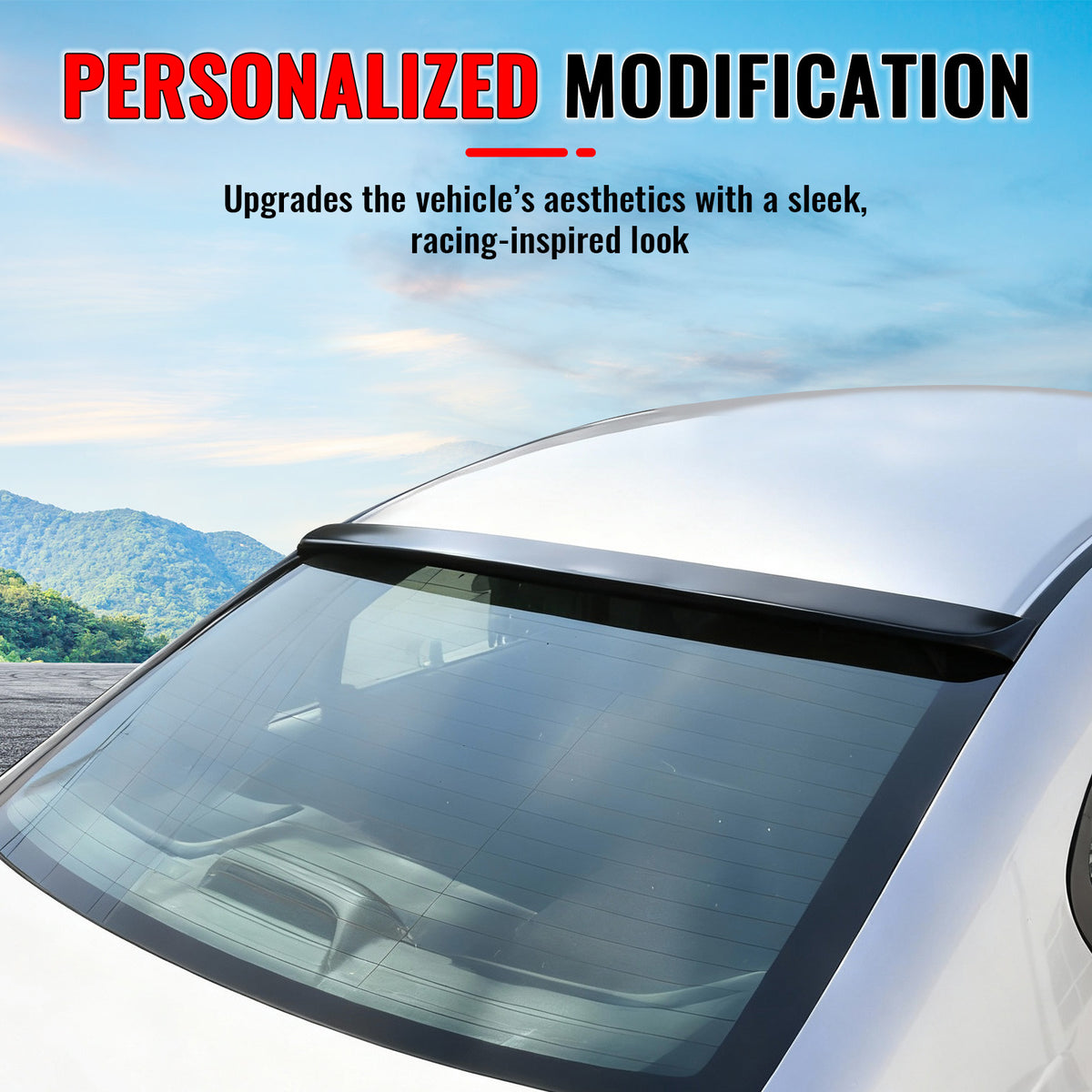 Fits 06-15 Honda Civic Sedan JDM Style Rear Roof Spoiler Wing ABS