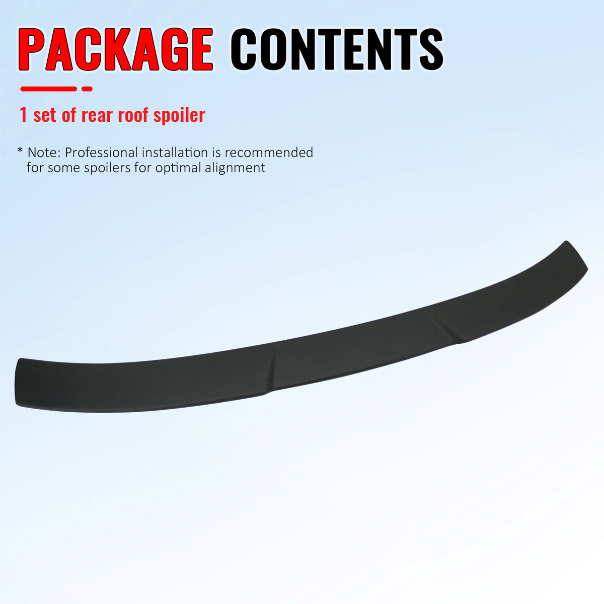 Fits 16-21 Honda Civic Sedan 4Dr JDM Style Rear Roof Spoiler Lip Matte Black ABS
