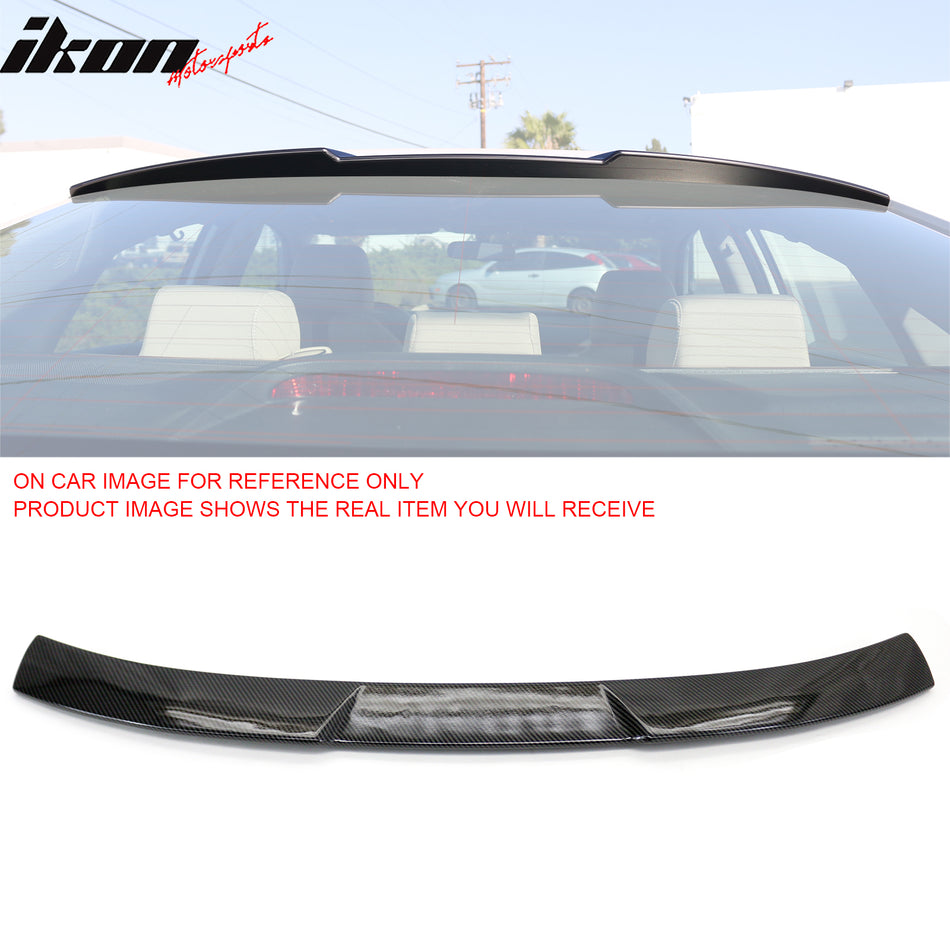 2016-2021 Honda Civic Sedan JDM Style Roof Spoiler Carbon Fiber Print