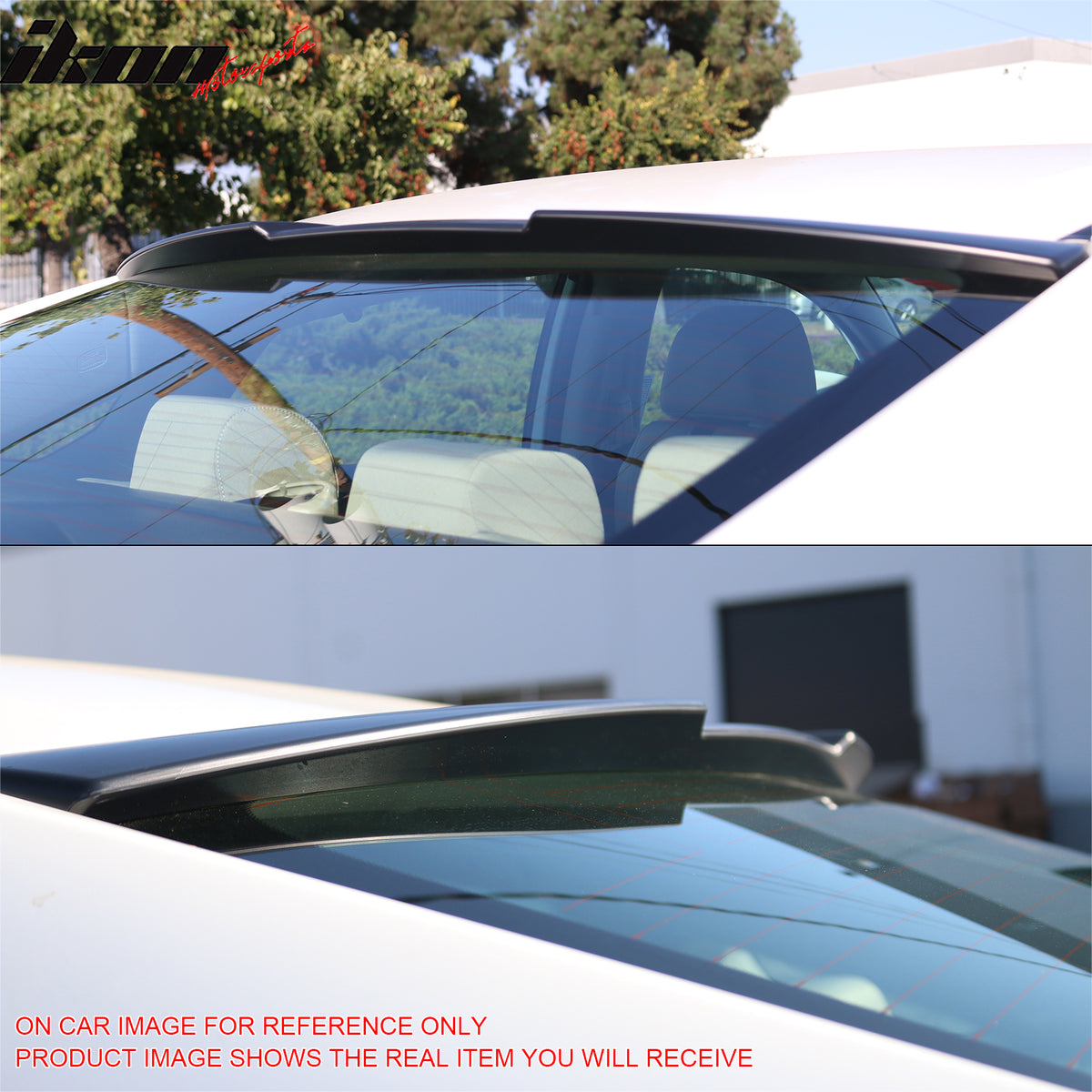 Fits 16-21 Honda Civic Sedan 4Dr JDM Style Rear Roof Spoiler Lip Gloss Black ABS