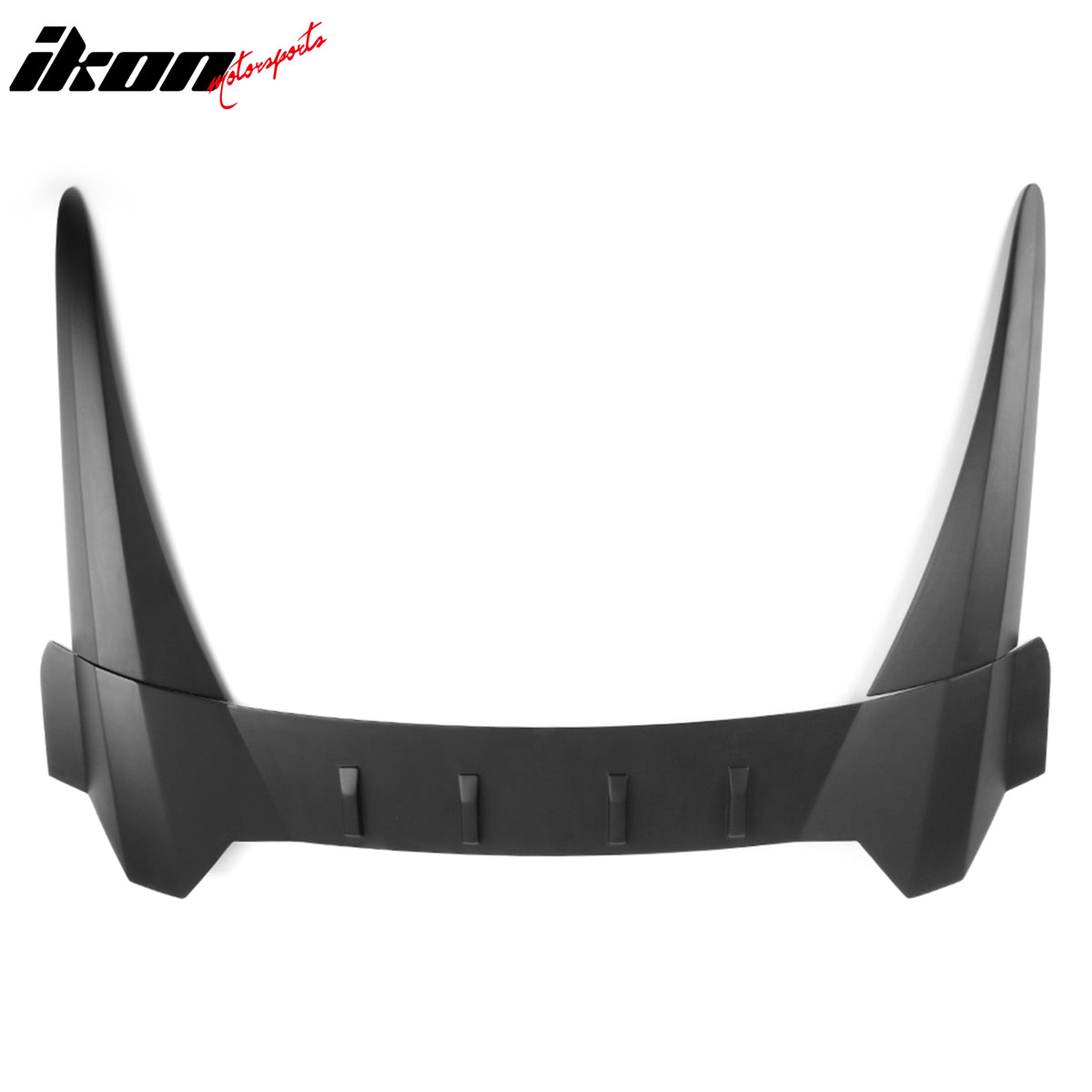 IKON MOTORSPORTS, Rear Window Roof Spoiler Compatible with 2016-2021 Honda Civic Sedan 4-Door, Type-R Style ABS Plastic Top Roofline Windshield Visor Spoiler Wing