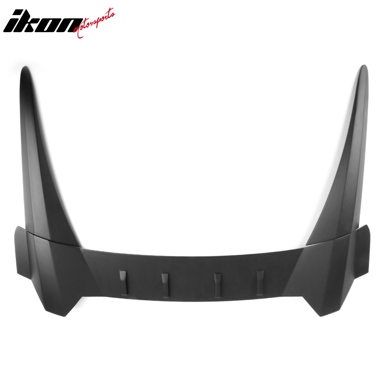 IKON MOTORSPORTS Rear Window Roof Spoiler, Compatible with 2016-2021 Honda Civic Sedan 4-Door, TR Style ABS Plastic Top Roofline Windshield Visor Spoiler Wing