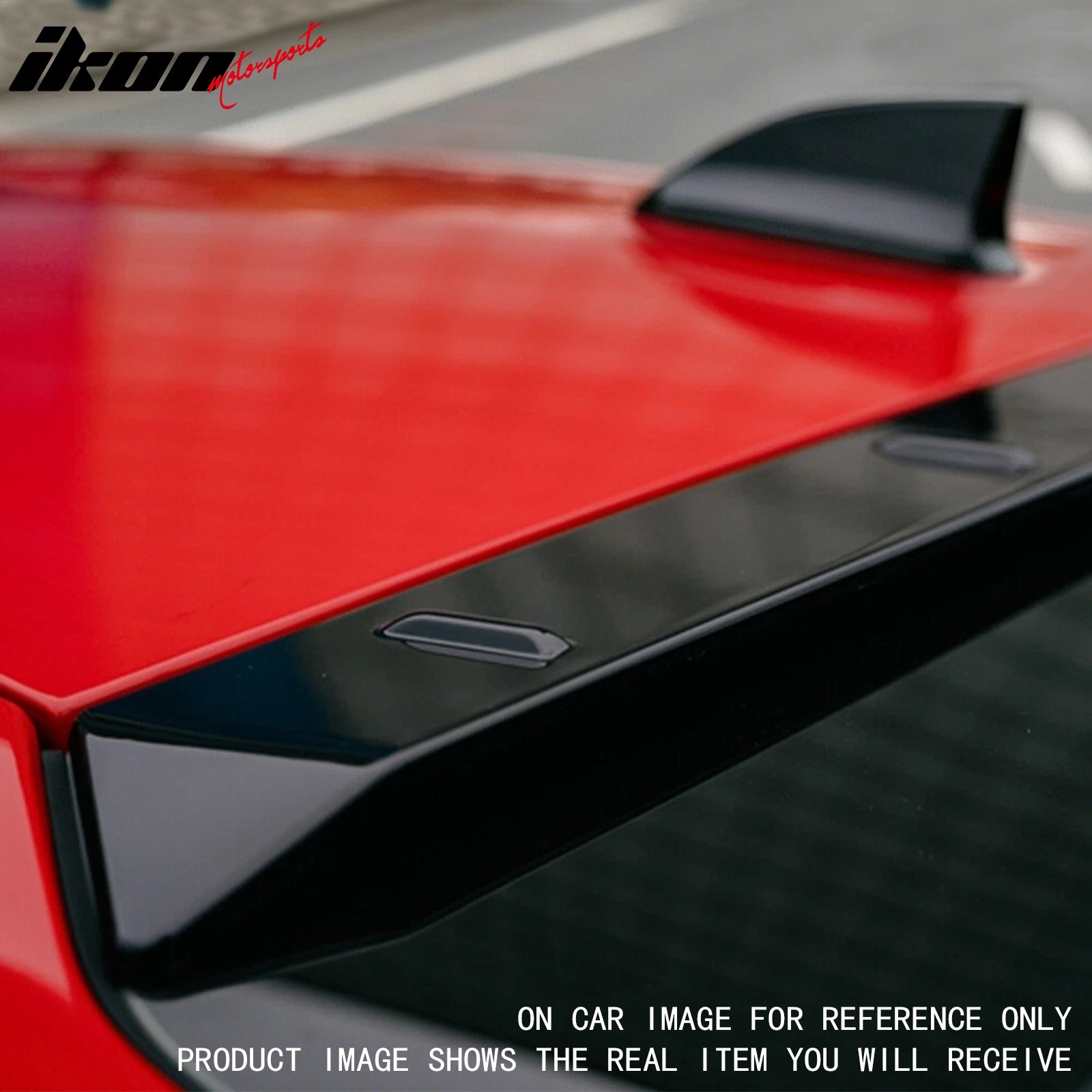 For 22-26 Honda Civic FL Type R Hatchback V Style Roof Spoiler Carbon Fiber Look