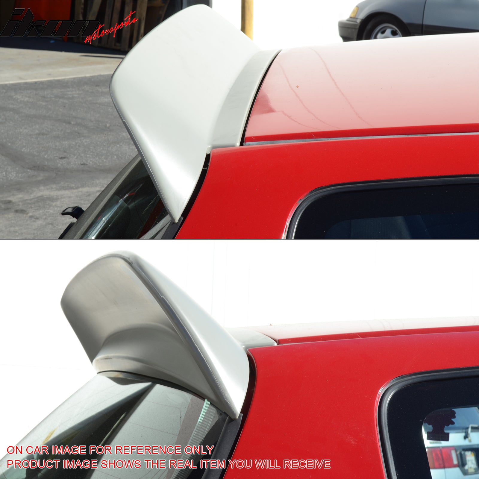 Fits 92-95 Honda Civic EG6 3Dr BYS Style Roof Spoiler Painted #BG28P Green Pearl