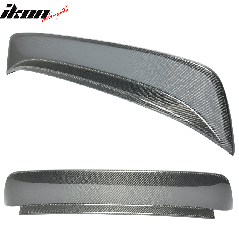 Fits 92-95 Honda Civic Hatchback JDM BYS Style Carbon Fiber CF Roof Spoiler Wing