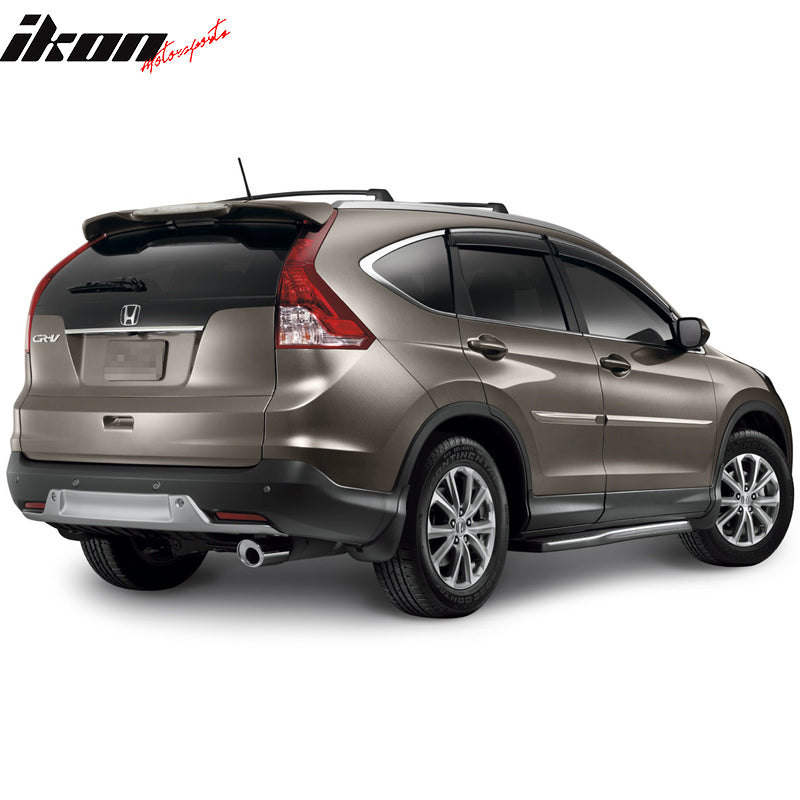 IKON MOTORSPORTS Pre-Painted Roof Spoiler Compatible With 2012-2016 Honda CR-V, Factory Style Painted ABS Rear Wind Spoiler Wing Other Color Available