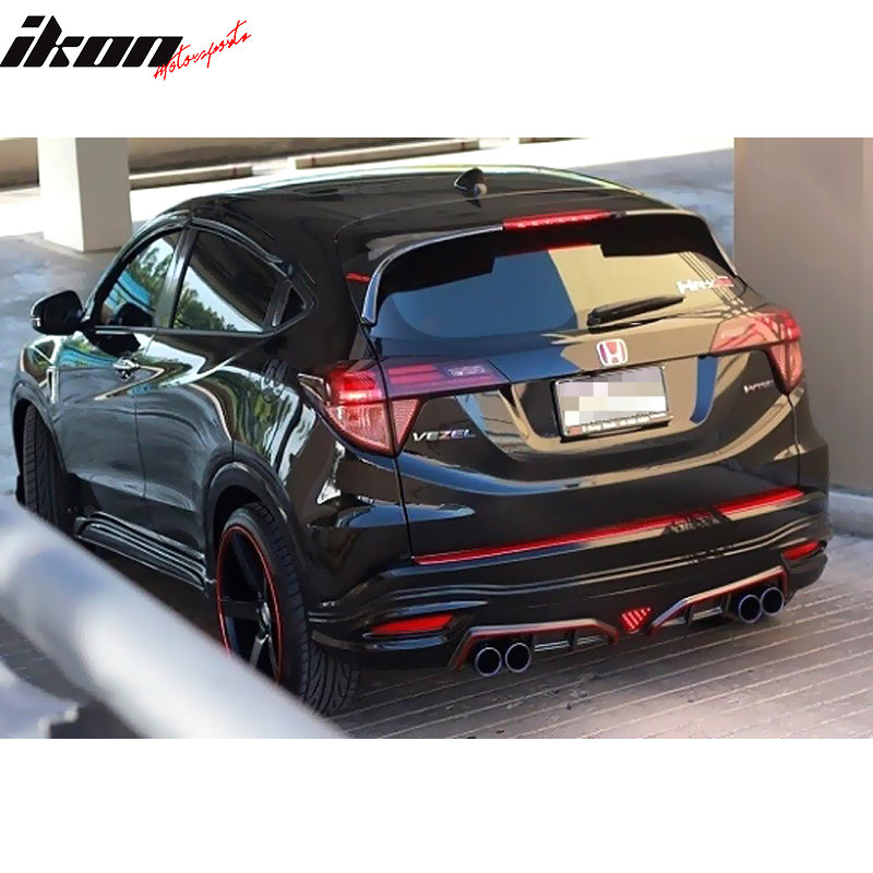 IKON MOTORSPORTS, Rear Roof Spoiler Compatible With 2016-2019 Honda HR ...