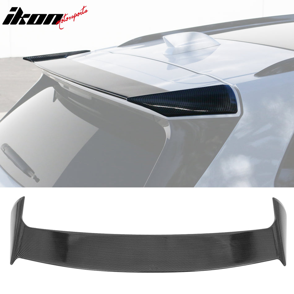 IKON MOTORSPORTS, Rear Window Roof Spoiler Compatible with 2024-2026 Honda Prologue, IKON Style ABS Top Roofline Windshield Visor Spoiler Wing