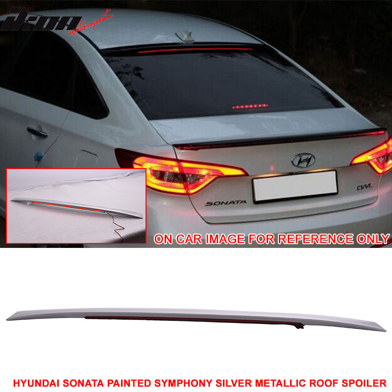 2015-2017 Hyundai Sonata Painted ABS Roof Spoiler W/ LED Light Bar