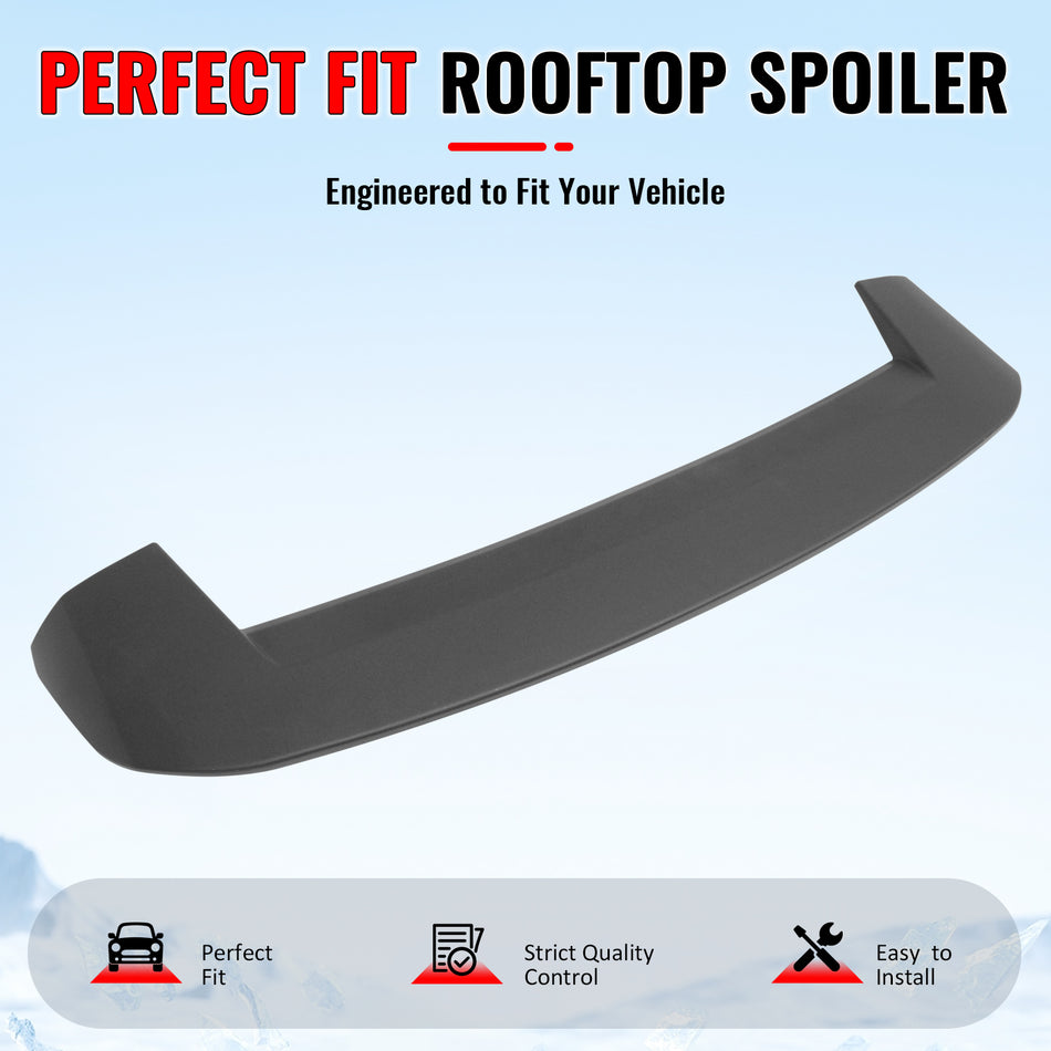Fits 2021-2027 Jeep Grand Cherokee L WL75 Roof Spoiler IKON Unpainted ABS