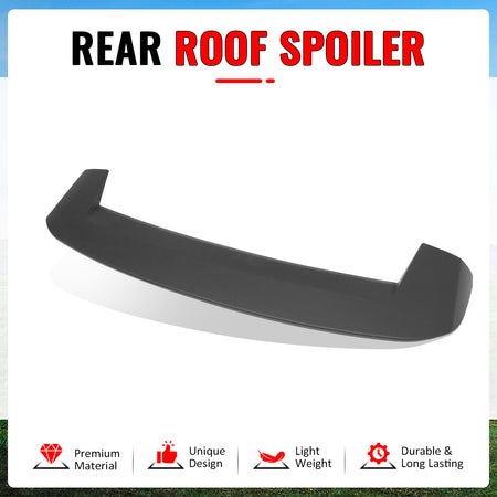 Fits 21-27 Jeep Grand Cherokee L WL75 IKON Window Roof Spoiler ABS Unpainted