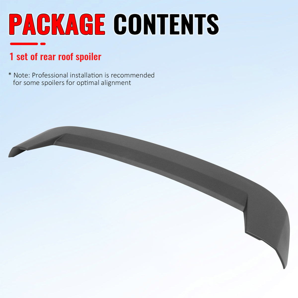 Fits 21-27 Jeep Grand Cherokee L WL75 IKON Window Roof Spoiler ABS Unpainted