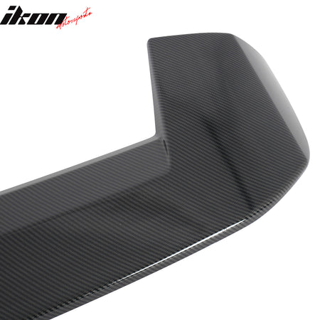 Fits 21-27 Jeep Grand Cherokee L WL75 Window Roof Spoiler ABS Carbon Fiber Print